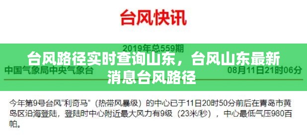台风路径实时查询山东,台风山东最新消息台风路径