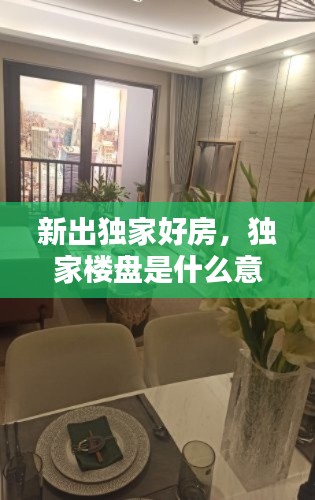 新出独家好房，独家楼盘是什么意思 