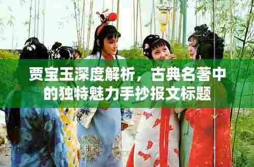 贾宝玉深度解析,古典名著中的独特魅力手抄报文标题