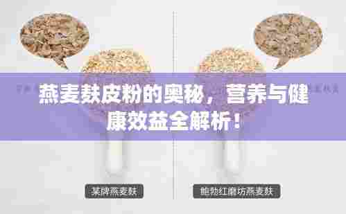 燕麦麸皮粉的奥秘，营养与健康效益全解析！