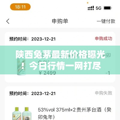 陕西兔茅最新价格曝光！今日行情一网打尽