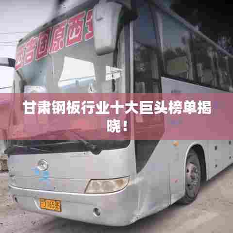 甘肃钢板行业十大巨头榜单揭晓！