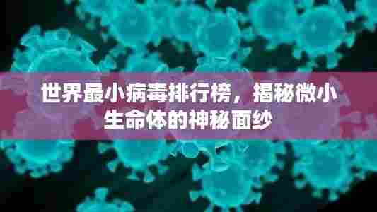 世界最小病毒排行榜,揭秘微小生命体的神秘面纱